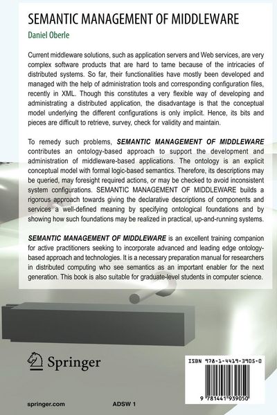 Produktbild: Semantic Management of Middleware