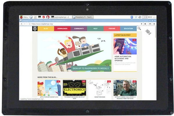 Produktbild: Joy-it LCD10 V2 Touchscreen-Modul 25.7 cm (10.1 Zoll) 1280 x 800 Pixel Passend f&uuml;r (Entwicklungskits): Raspberry Pi&reg;
