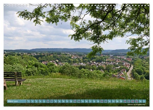 Produktbild: SAARLAND - AUSSICHTSREICH (Wandkalender 2027 DIN A3 quer), CALVENDO Monatskalender