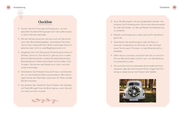 Produktbild: Unser Hochzeitsplaner mit Checklisten