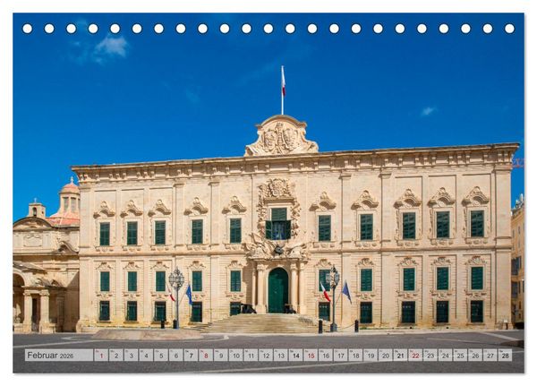Produktbild: Malta - Wo Geschichte lebendig ist (Tischkalender 2026 DIN A5 quer), CALVENDO Monatskalender