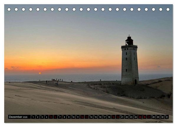 Produktbild: Rubjerg Knude Fyr - Ein Leuchtturm auf Abwegen (Tischkalender 2026 DIN A5 quer), CALVENDO Monatskalender
