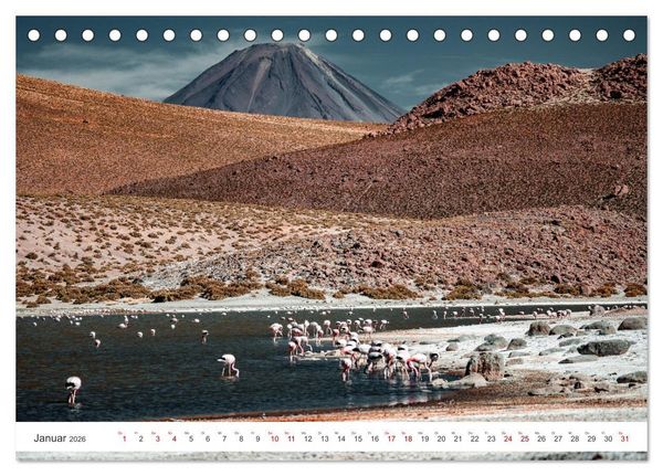 Produktbild: Chile - Die stille Kraft der Atacama (Tischkalender 2026 DIN A5 quer), CALVENDO Monatskalender