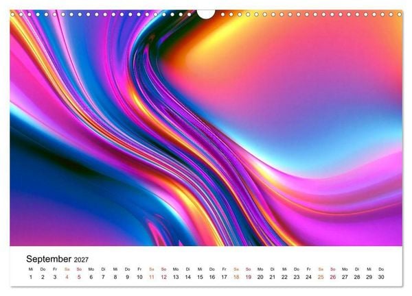 Produktbild: Spektrale Formwelten (Wandkalender 2027 DIN A3 quer), CALVENDO Monatskalender
