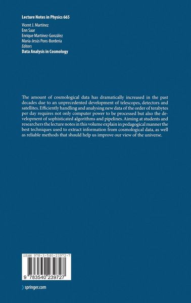 Produktbild: Data Analysis in Cosmology