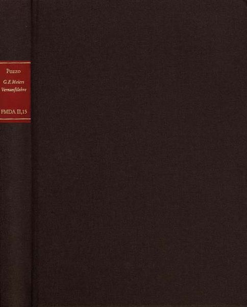 Produktbild: Forschungen und Materialien zur deutschen Aufkl&auml;rung / Georg Friedrichs Meiers "Vernunftlehre"