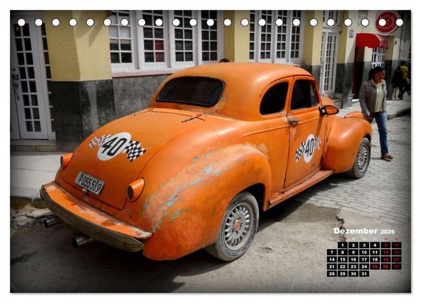 Produktbild: Chevy 1940-1941 - Mit 80 plus unterwegs in Kuba (Tischkalender 2026 DIN A5 quer), CALVENDO Monatskalender