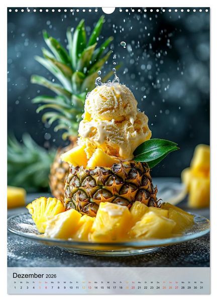 Produktbild: Eis - Raffinessen f&uuml;r Gourmets (Wandkalender 2026 DIN A3 hoch), CALVENDO Monatskalender