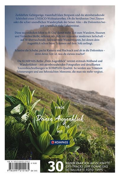 Produktbild: KOMPASS Dein Augenblick Dolomiten