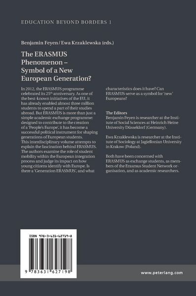 Produktbild: The ERASMUS Phenomenon &ndash; Symbol of a New European Generation?