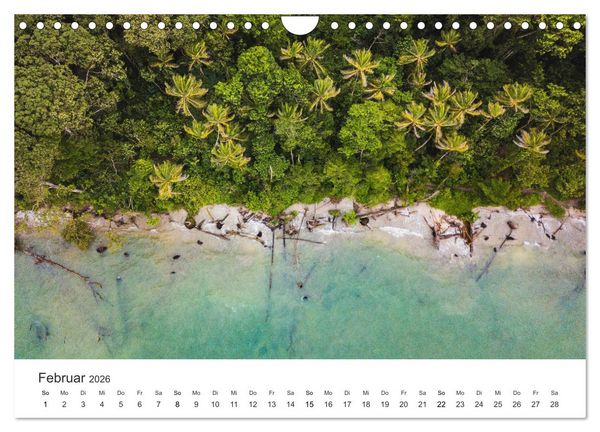 Produktbild: Costa Rica - exotische Tierwelt und unber&uuml;hrte Natur (Wandkalender 2026 DIN A4 quer), CALVENDO Monatskalender