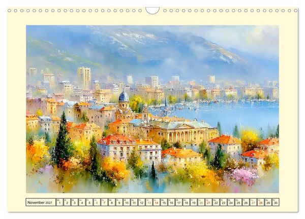 Produktbild: Reise durch die Schweiz. Malerische Einblicke in Stadt und Land (Wandkalender 2027 DIN A3 quer), CALVENDO Monatskalender