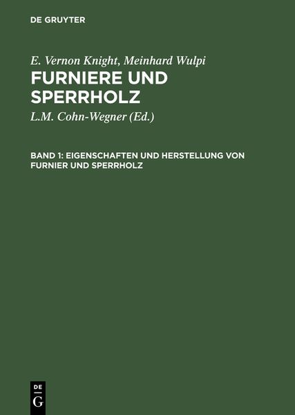 Produktbild: Eigenschaften und Herstellung von Furnier und Sperrholz
