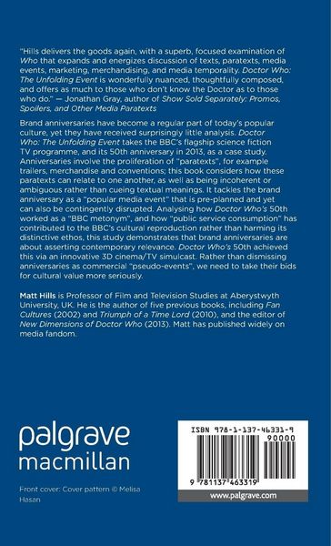 Produktbild: Doctor Who: The Unfolding Event &mdash; Marketing, Merchandising and Mediatizing a Brand Anniversary