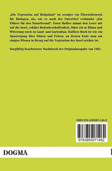 Produktbild: Die Vegetation auf Helgoland