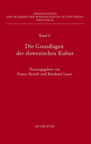 Produktbild: Die Grundlagen der slowenischen Kultur