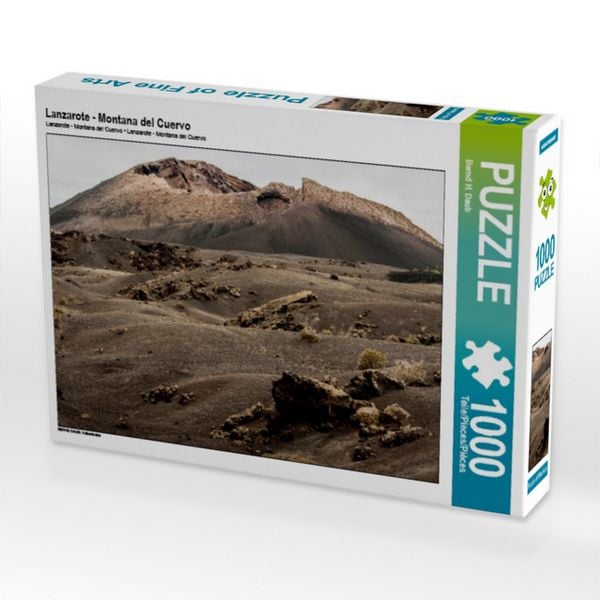 CALVENDO Puzzle Lanzarote - Montana del Cuervo | 1000 Teile Lege-Größe 64 × 48 cm Foto-Puzzle für glückliche Stunden