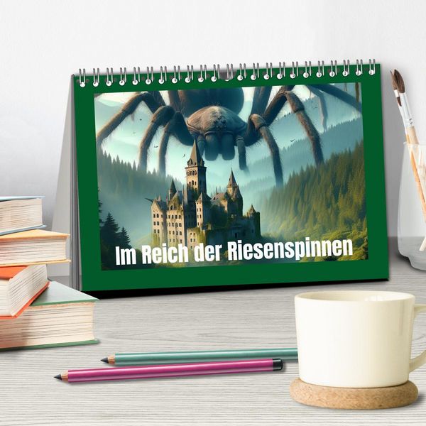 Produktbild: Im Reich der Riesenspinnen (Tischkalender 2026 DIN A5 quer), CALVENDO Monatskalender