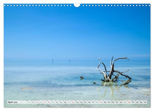 Produktbild: FLORIDA KEYS UND KEY WEST Malerische Reiseroute (Wandkalender 2026 DIN A3 quer), CALVENDO Monatskalender