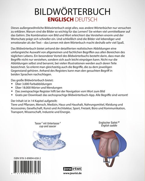 Produktbild: JOURIST Bildw&ouml;rterbuch Englisch-Deutsch: 18.000 W&ouml;rter und Wendungen