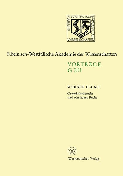 Produktbild: Gewohnheitsrecht und r&ouml;misches Recht