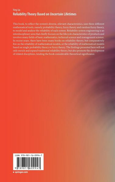 Produktbild: Reliability Theory Based on Uncertain Lifetimes