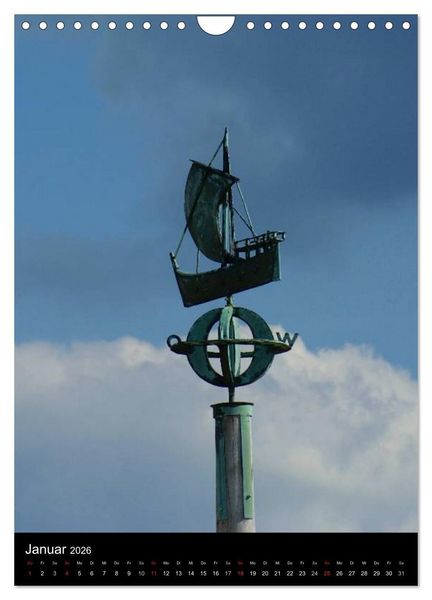 Produktbild: Bremerhaven an der Nordsee (Wandkalender 2026 DIN A4 hoch), CALVENDO Monatskalender