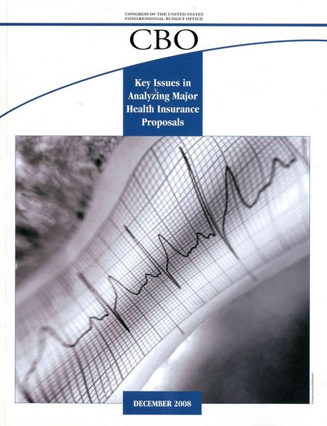 Produktbild: Key Issues in Analyzing Major Health Insurance Proposals
