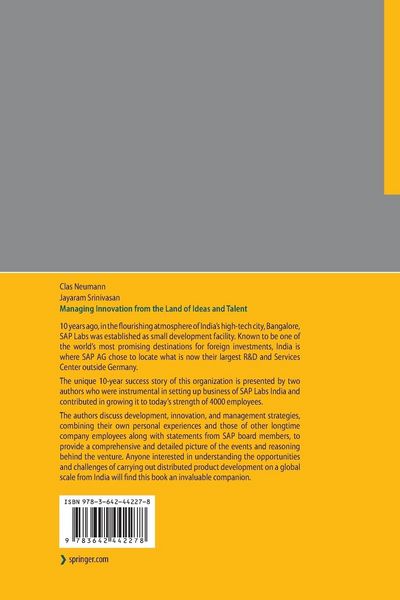 Produktbild: Managing Innovation from the Land of Ideas and Talent