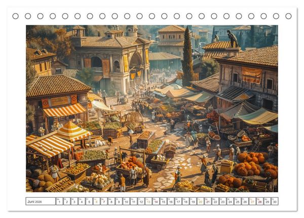 Produktbild: Im Schatten des Kolosseums (Tischkalender 2026 DIN A5 quer), CALVENDO Monatskalender
