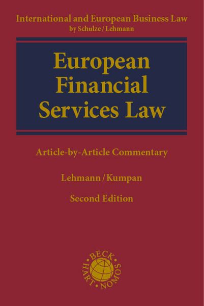 Produktbild: European Financial Services Law