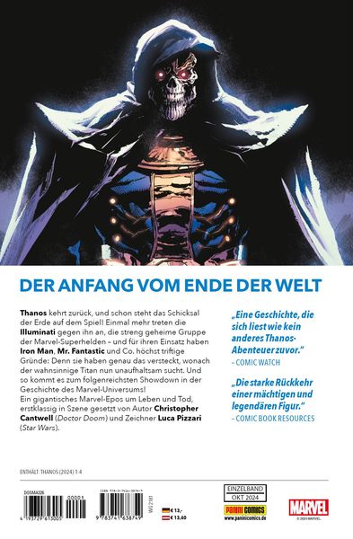 Produktbild: Thanos: R&uuml;ckkehr des wahnsinnigen Titanen