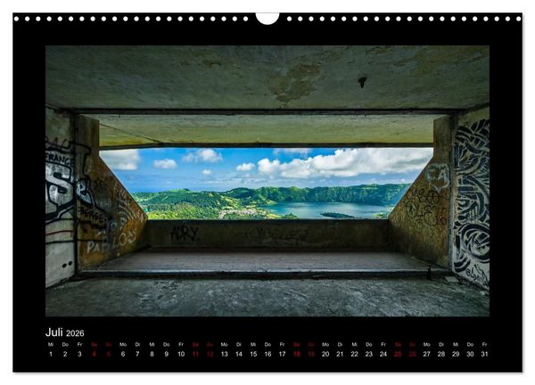 Produktbild: Morbider Charme - Vergessene Orte auf den Azoren - (Wandkalender 2026 DIN A3 quer), CALVENDO Monatskalender