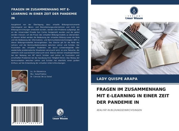 Fragen im Zusammenhang mit E-Learning in einer Zeit der Pandemie in, Taschenbuch von Lady Quispe Arapa, Verlag Unser Wissen, 9786204181196