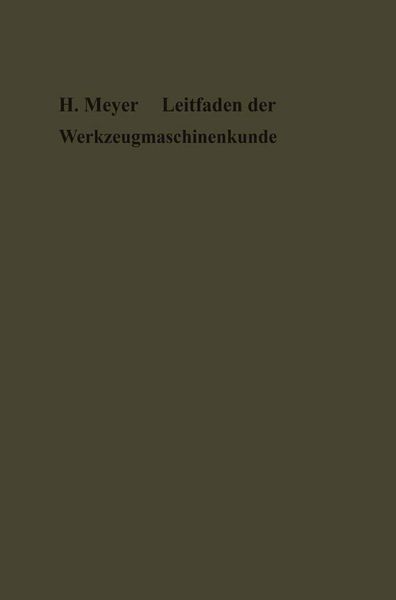 Produktbild: Leitfaden der Werkzeugmaschinenkunde