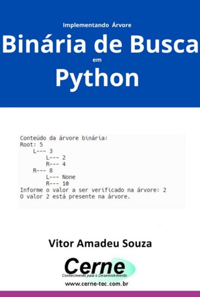 Produktbild: Implementando &Aacute;rvore Bin&aacute;ria De Busca Em Python