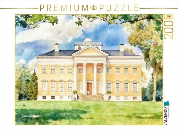 CALVENDO Puzzle Schloss Wörlitz | 2000 Teile Lege-Größe 90 × 67 cm Foto-Puzzle für glückliche Stunden