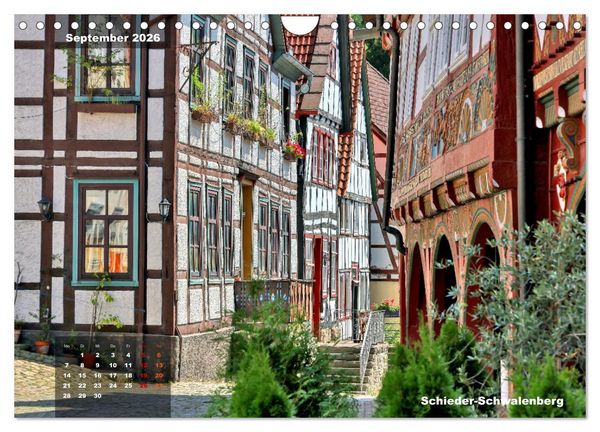Produktbild: M&auml;rchenhaftes Weserbergland (Wandkalender 2026 DIN A4 quer), CALVENDO Monatskalender