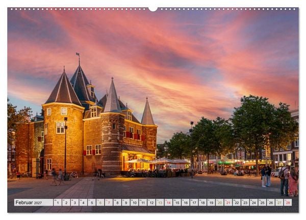 Produktbild: Ein Blick auf Amsterdam in Farbe (Wandkalender 2027 DIN A2 quer), CALVENDO Monatskalender
