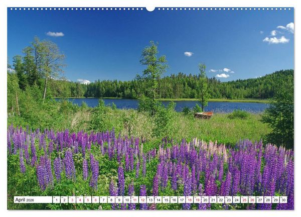 Produktbild: Skandinavische Impressionen - Oasen der Ruhe (hochwertiger Premium Wandkalender 2026 DIN A2 quer), Kunstdruck in Hochglanz