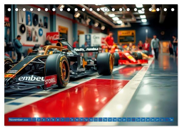 Produktbild: Formel 1 Boxenstopp (Tischkalender 2026 DIN A5 quer), CALVENDO Monatskalender
