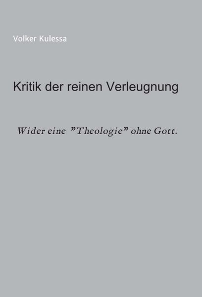 Produktbild: Kritik der reinen Verleugnung