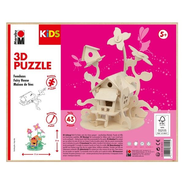 Produktbild: Marabu KiDS 3D Puzzle Feenhaus