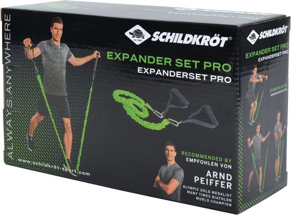 Schildkröt 960074 - Expander Set Pro, Fitness-Trainingsgerät