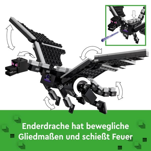 Produktbild: LEGO Minecraft 21264 Der Enderdrache und das Endschiff, Spielzeug