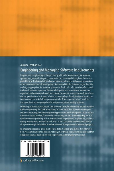 Produktbild: Engineering and Managing Software Requirements
