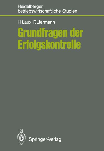 Produktbild: Grundfragen der Erfolgskontrolle