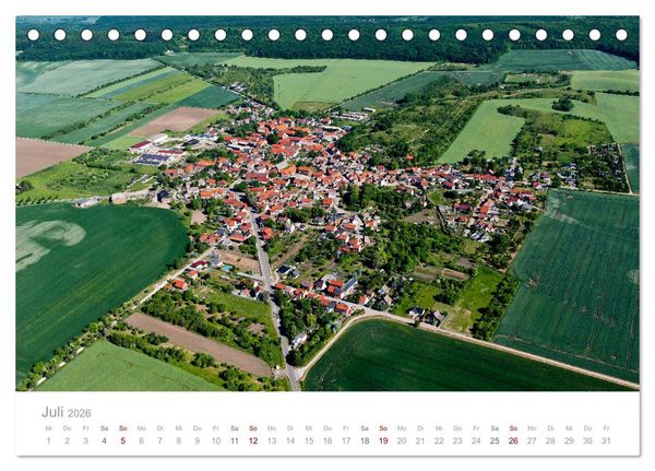 Produktbild: Harzvorland Luftbilder 2026 (Tischkalender 2026 DIN A5 quer), CALVENDO Monatskalender