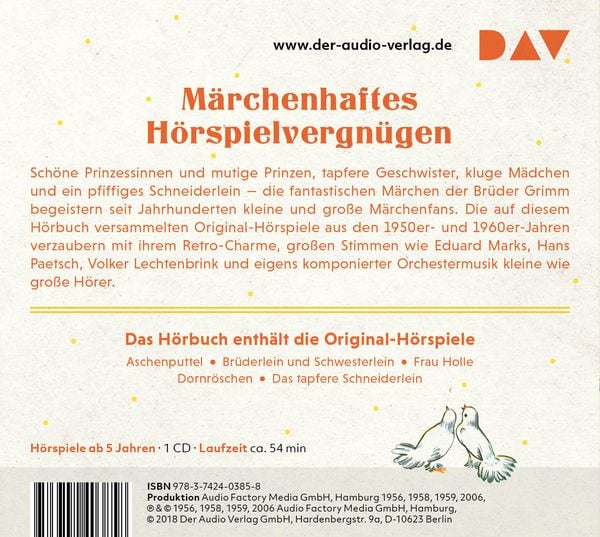 Produktbild: Aschenputtel und weitere M&auml;rchen