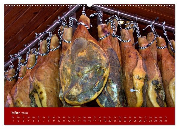 Produktbild: Schinken und Wurst (hochwertiger Premium Wandkalender 2026 DIN A2 quer), Kunstdruck in Hochglanz